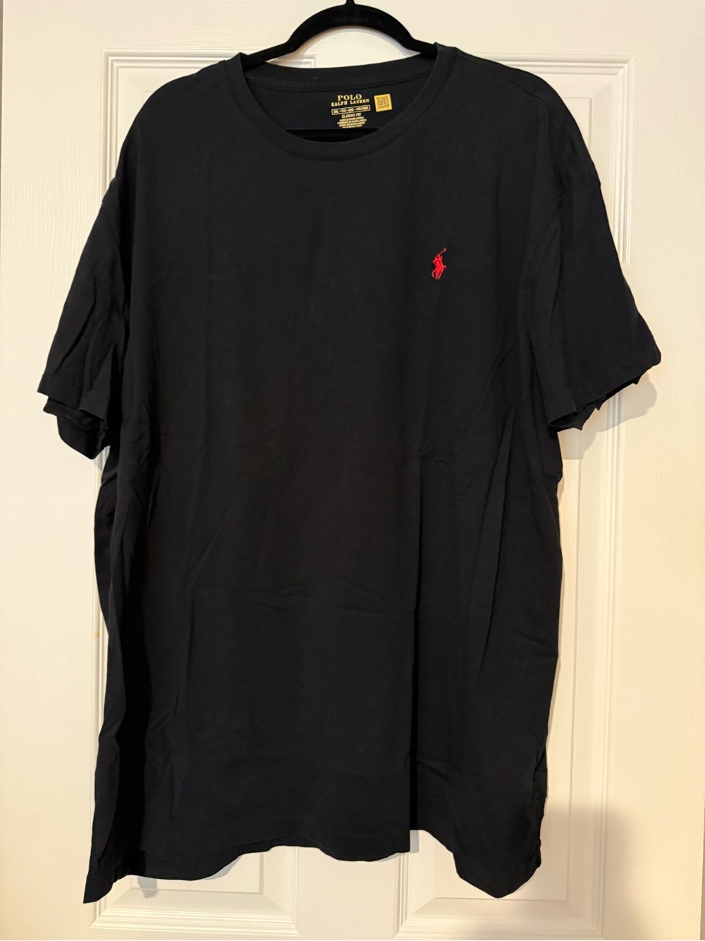 Polo by Ralph Lauren Black Short Sleeve Tee with Red Pony Logo